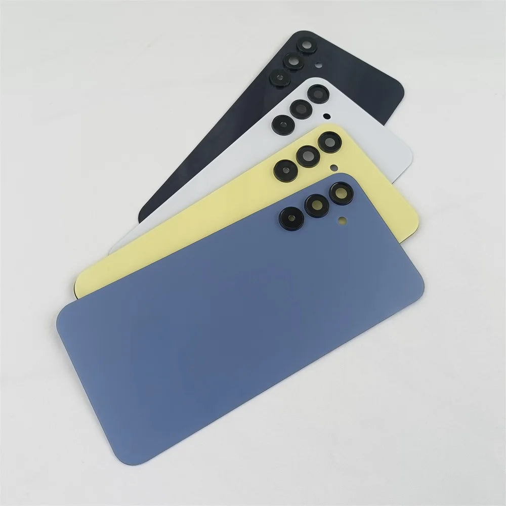 Para Samsung Galaxy A15 A 15 4G SM-A155F, Tapa Trasera de Vidrio para Batería, Carcasa Trasera, Repuestos con Lente de Cámara