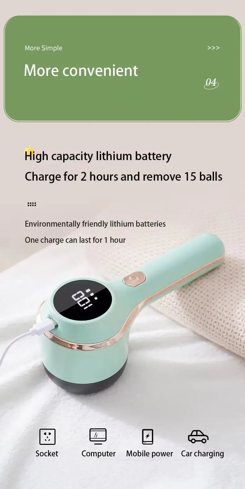 Quitapelusas para ropa, recortador de bolas de pelo, pelusas, ropa, suéter, tela, afeitadora con LED, pelusa eléctrica Digital
