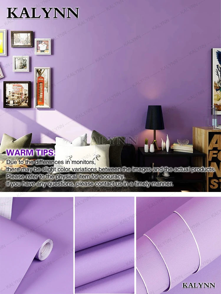 Papel tapiz impermeable de Color sólido, autoadhesivo para habitación, armario blanco y negro, pegatina de pared mate para muebles de cocina, ancho personalizable