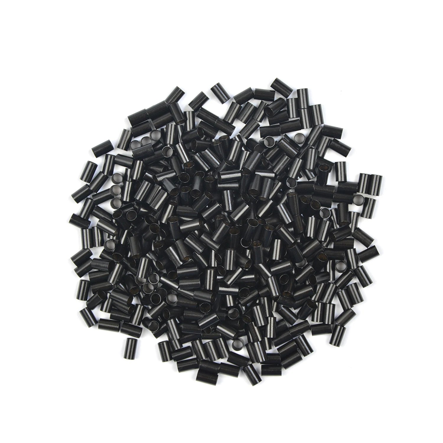 1000 Uds tubos de cobre Micro enlaces anillos para extensiones de cabello humano 3,5*3,1*6mm Micro cuentas de cobre