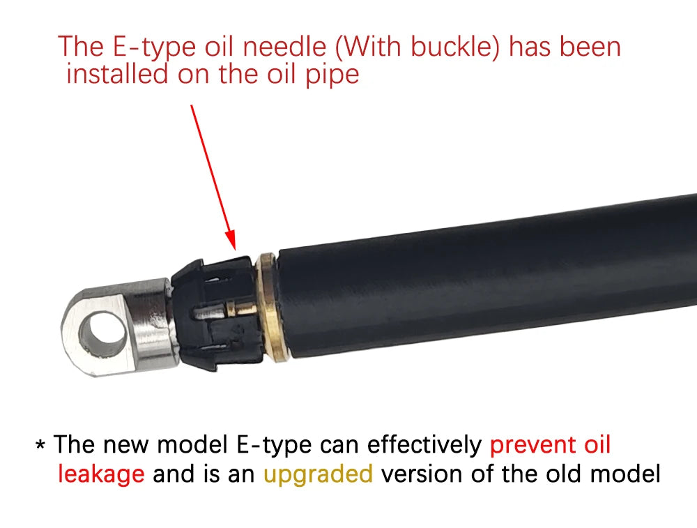 NUTT Y-5 A5-D tubo de aceite 1,35 m 2,2 m para Scooter E-bike pinzas eléctricas tubo de aceite aguja de aceite cabeza de oliva tapa de goma junta plateada