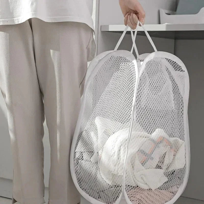 Cesta para ropa sucia, cesta para la colada sucia, esqueleto ventilado, plegable, fácil almacenamiento, cesta de almacenamiento portátil de gran capacidad