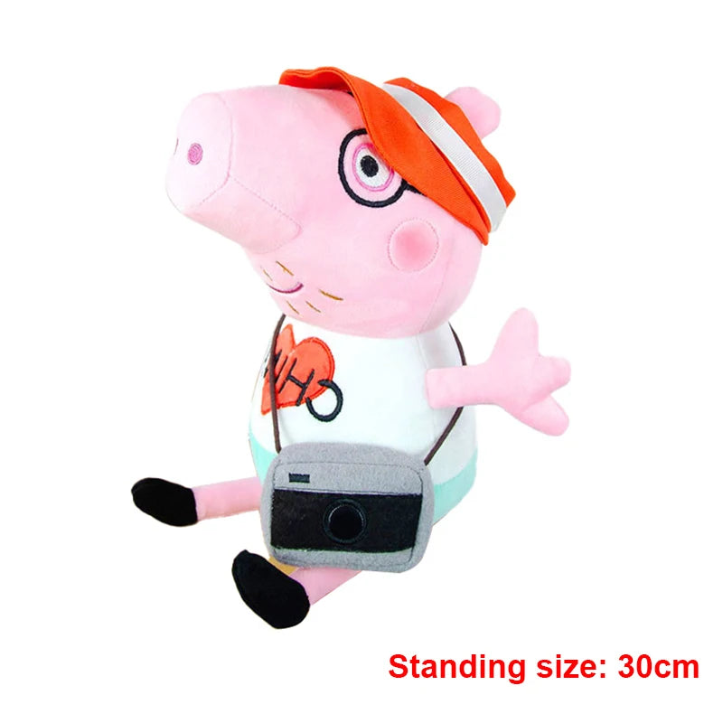 30cm Original Peppa Pig juguetes de peluche George Eddie Bear Mr dinosaurio figura de Anime juguetes de peluche niños juguete de regalo de Navidad