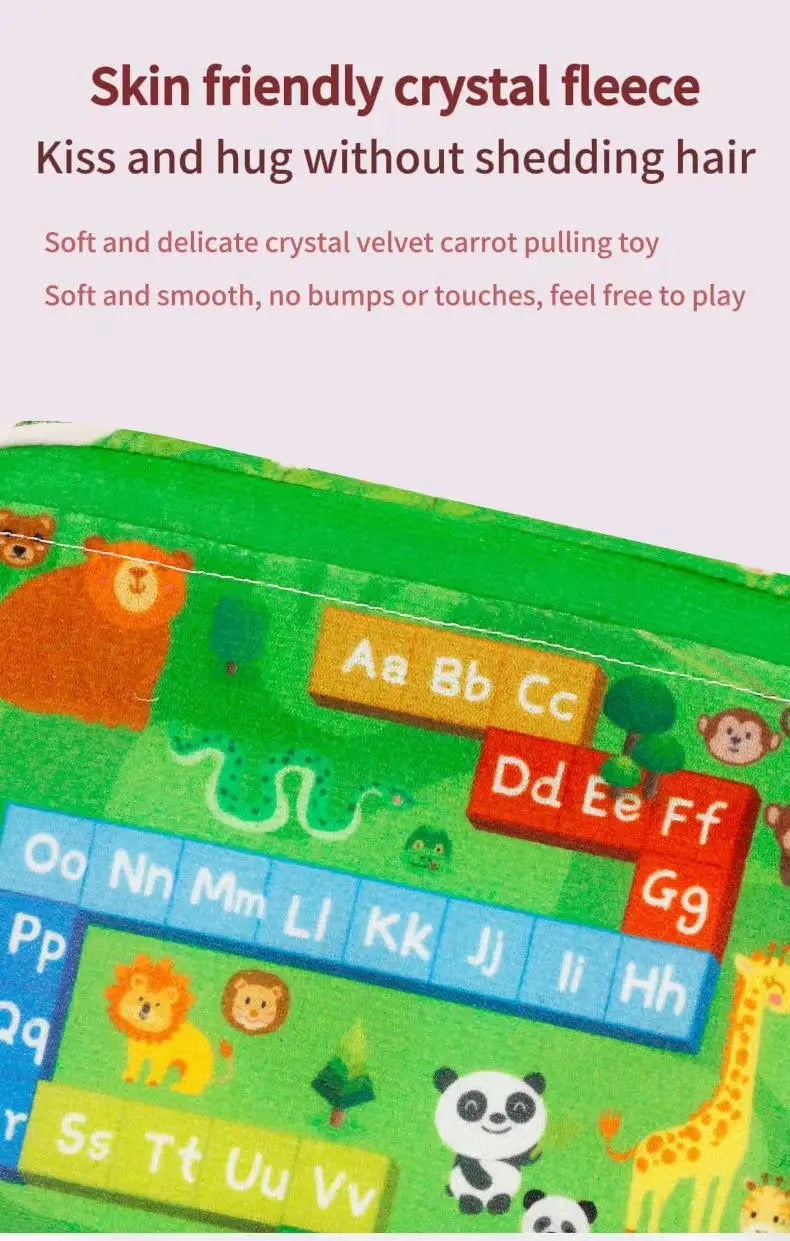 Juguete Montessori de rábanos de algodón para bebé, dígitos de Color, formas y animales, juguetes educativos para niños, actividad sensorial preescolar