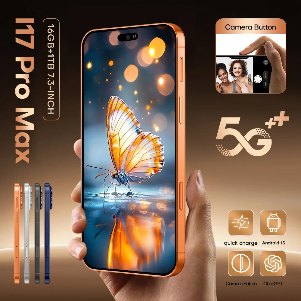 Protector de Pantalla Antipolvo de Fácil Instalación para i17 Pro Max, Cristal Templado para Teléfono Celular, Película Antirrayaduras