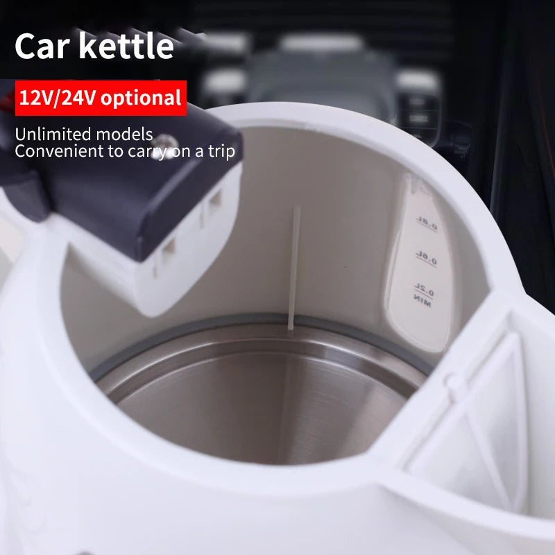 Hervidor de coche portátil, venta al por mayor, camión grande, hervidor eléctrico de 12v y 24v, encendedor de cigarrillos, taza para hervir té, 1000ML