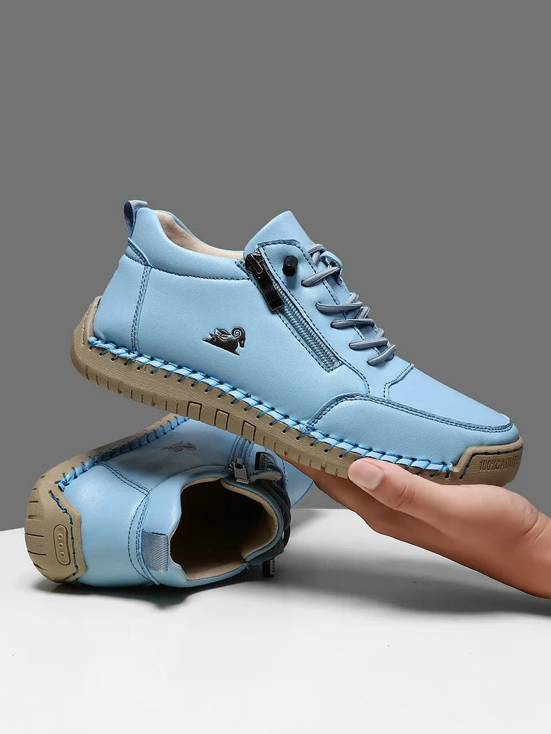 Nuevo 2025 zapatos deportivos para mujer, senderismo al aire libre, fondo plano, transpirables, cómodos, informales, zapatos de conducción, zapatillas de deporte transpirables a la moda