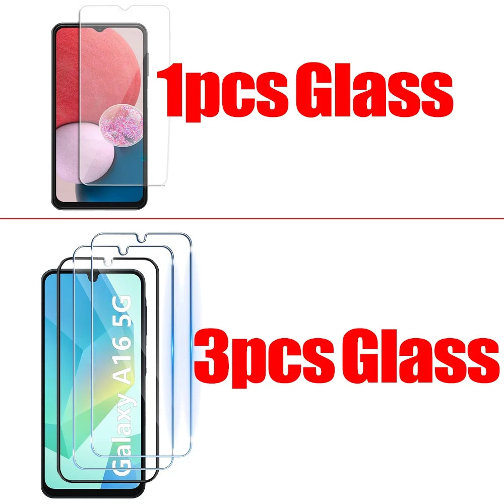 1~5 piezas Protector de pantalla HD para Samsung Galaxy A57 A37 A17 A27 A16 A15 A25 A24 A56 A36 A55 A54 A53 A52 A52S A51 vidrio templado Samsung A57 A37 A17 A16
