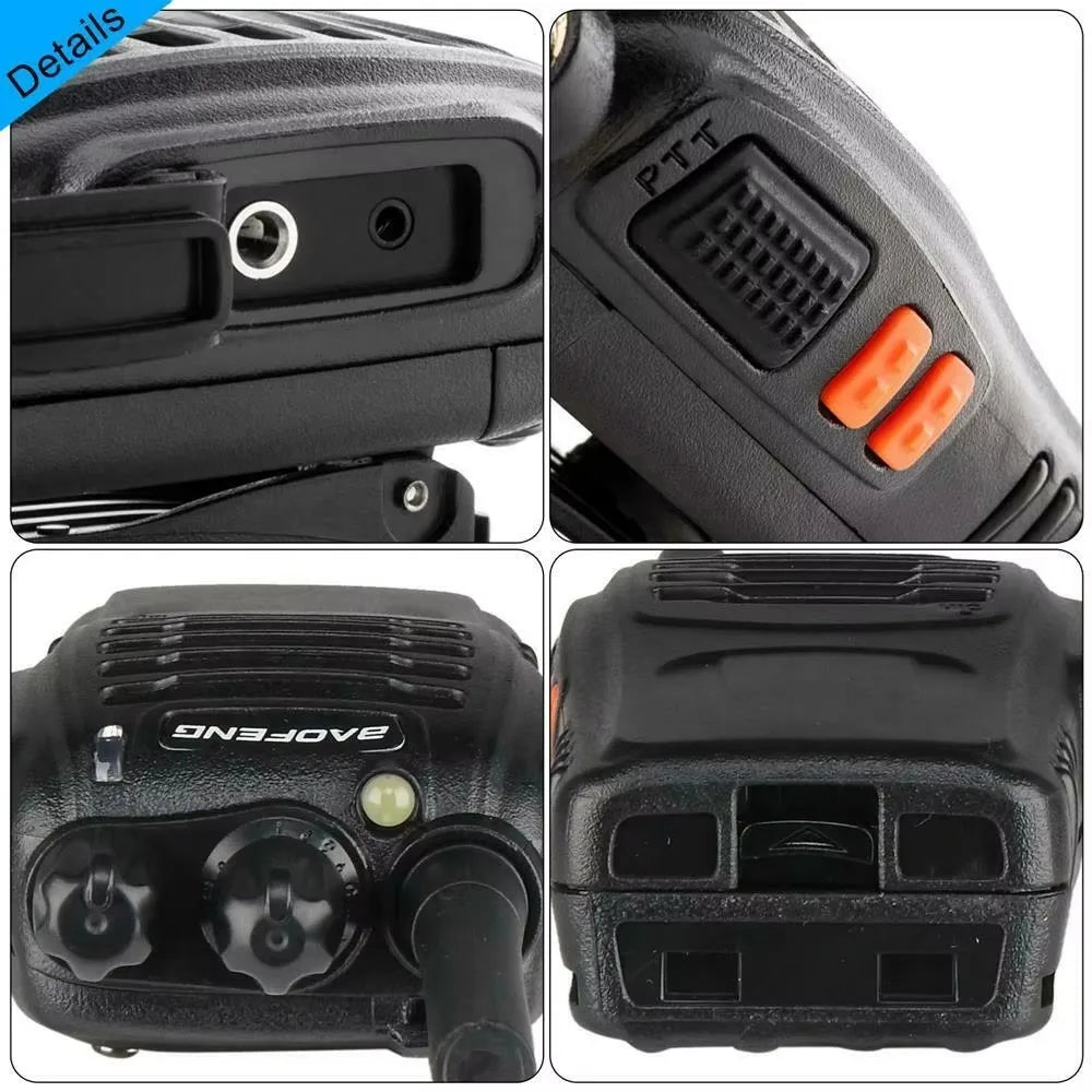 Fabricante de 2/4/6/10 unidades BF 88E Baofeng original de 5W, walkie-talkie para comunicación de larga distancia, ultra larga duración en espera, ideal para viajes por carretera