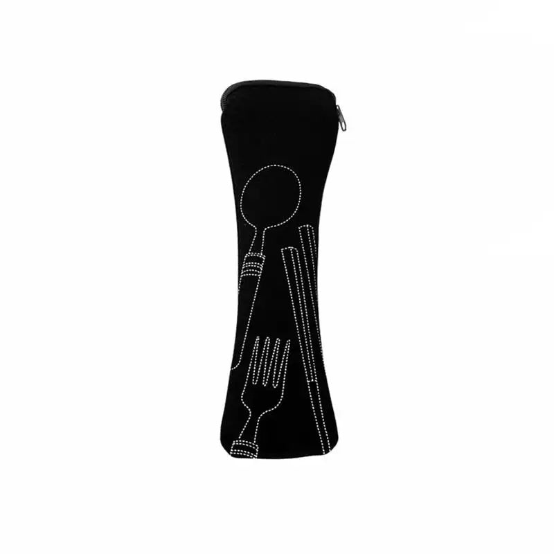 Bolsa para Cubiertos, Juego de Cubiertos Portátil para Viajes, Picnic, Embalaje de Tenedor, Bolsas de Almacenamiento para Cocina, Camping y Hogar (solo Bolsa)