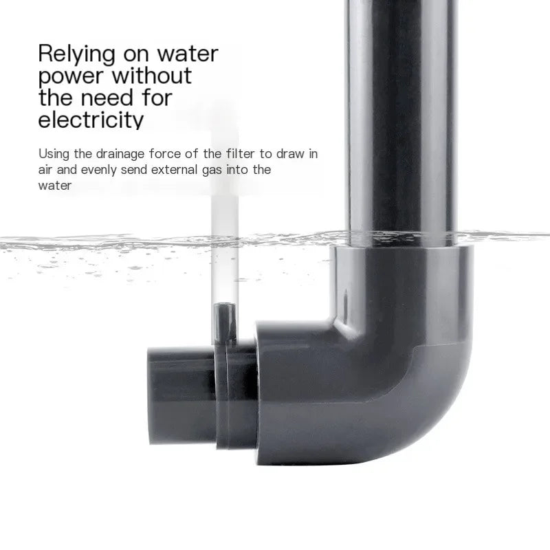 Boquilla de salida de agua acrílica para acuario, adaptador de enriquecimiento de oxígeno, difusor de aire, bomba de agua de aire creciente, accesorios para pecera