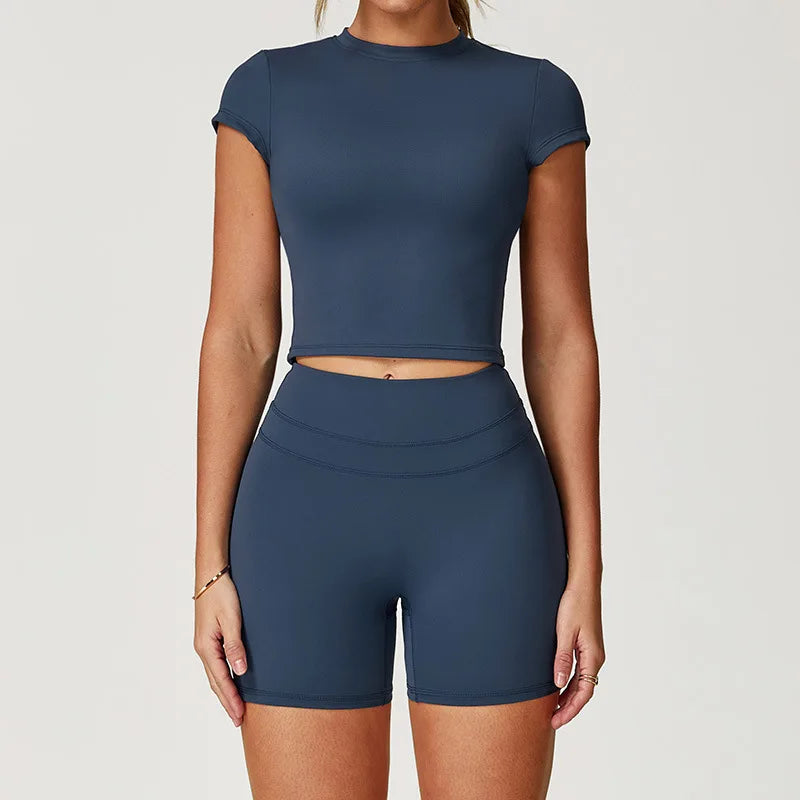 Ropa deportiva de 2 piezas para mujer, conjunto de Yoga, ropa de gimnasio, ropa deportiva, trajes de Yoga, conjunto de Fitness, chándales, Sujetador deportivo, mallas de cintura alta para gimnasio