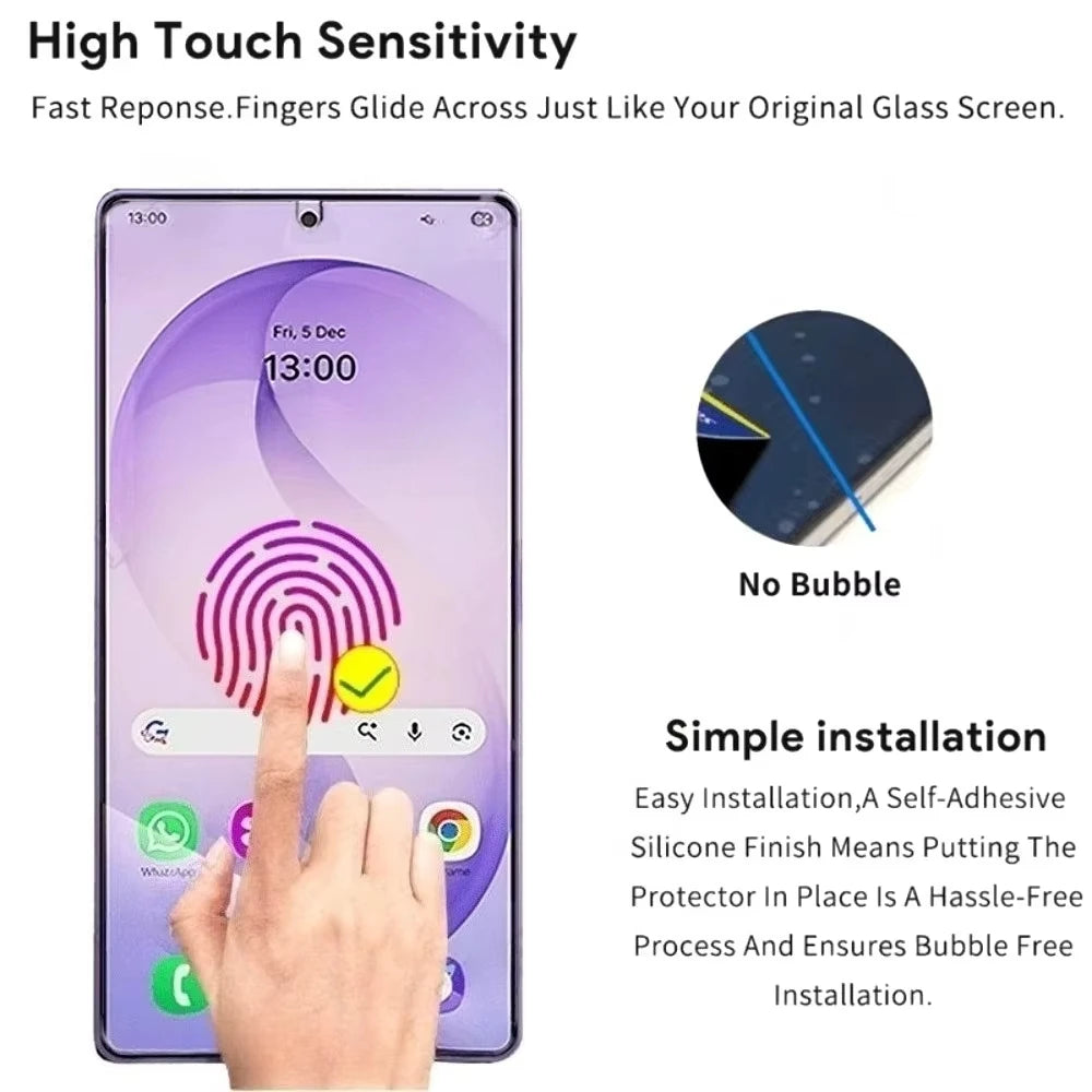 Protector de pantalla de vidrio templado para Samsung S26 Ultra S26 S25 S24 S23 S22 Plus S26U, sensibilidad táctil HD, 1-3 unidades
