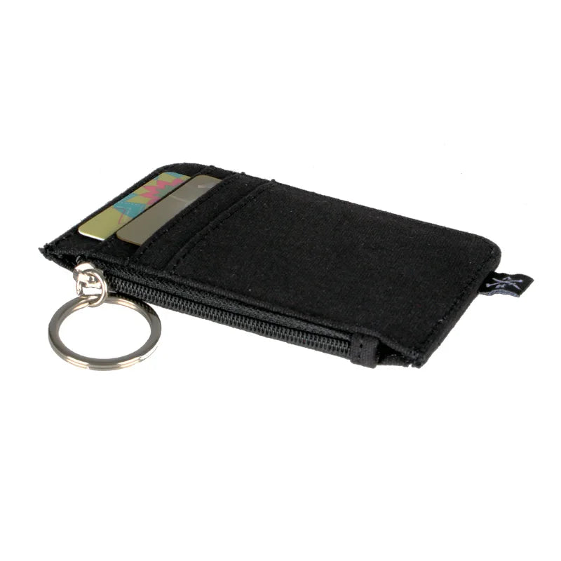 Monedero para mujer, cartera delgada minimalista para hombre, tarjetero, monedero de lona 4642