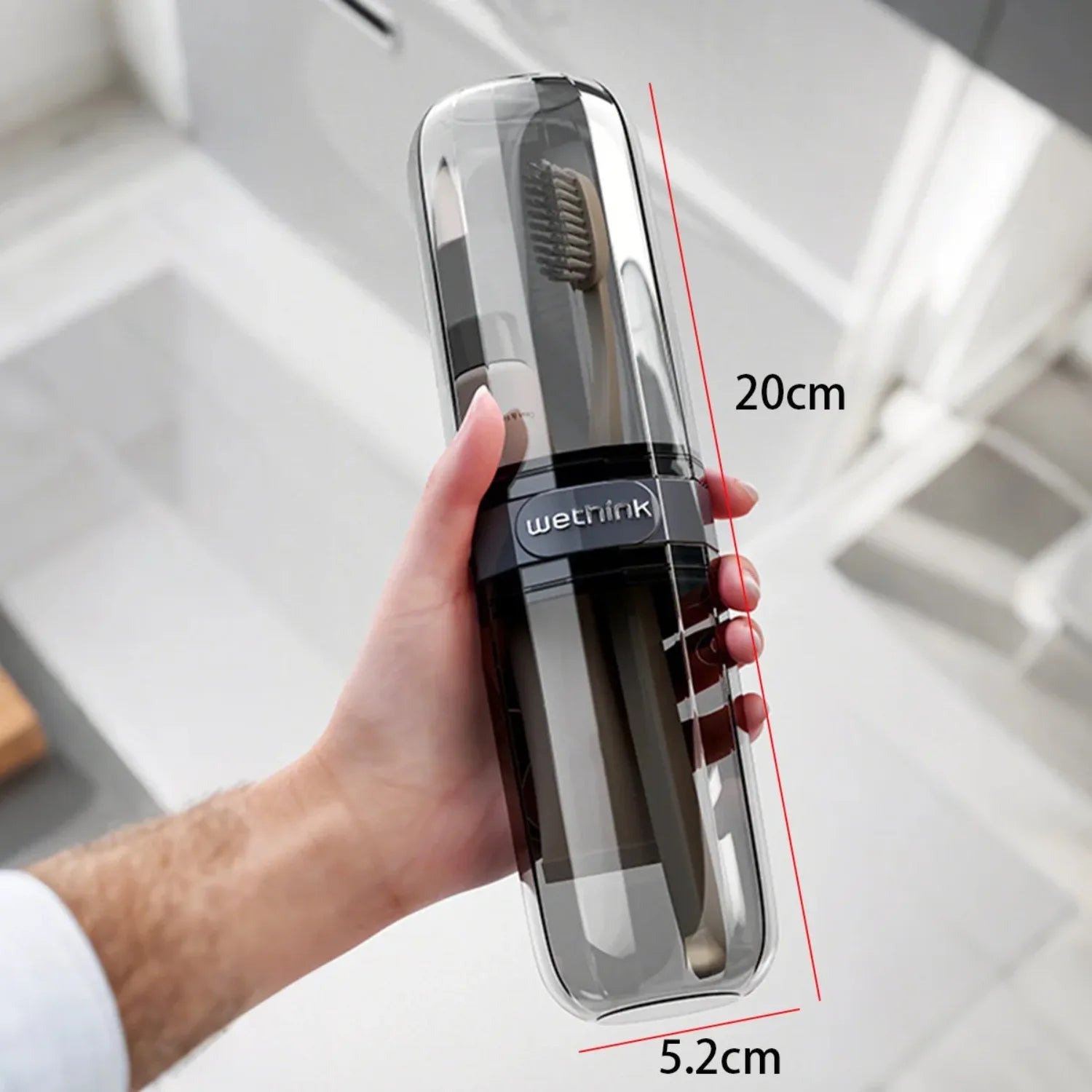 4 Uds. Caja protectora portátil para pasta de dientes, caja de almacenamiento para viaje y Camping, protege el cepillo de dientes de la suciedad y los daños