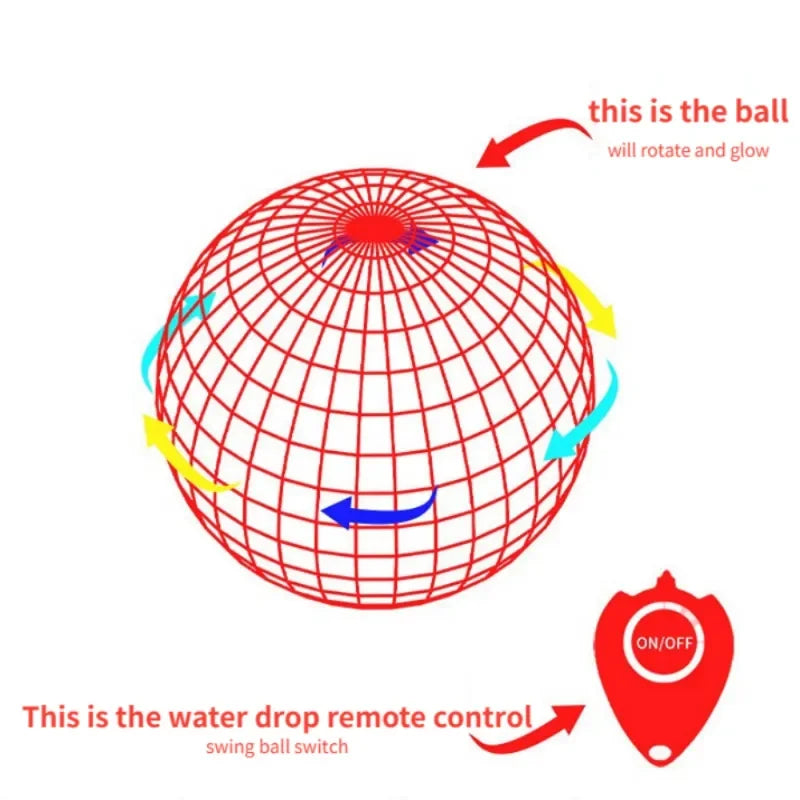 Bola voladora Boomerang Flyorb mágica con luces LED Drone Ball Fly Nova Orb Flying Spinner Fidget juguetes niños regalos de navidad