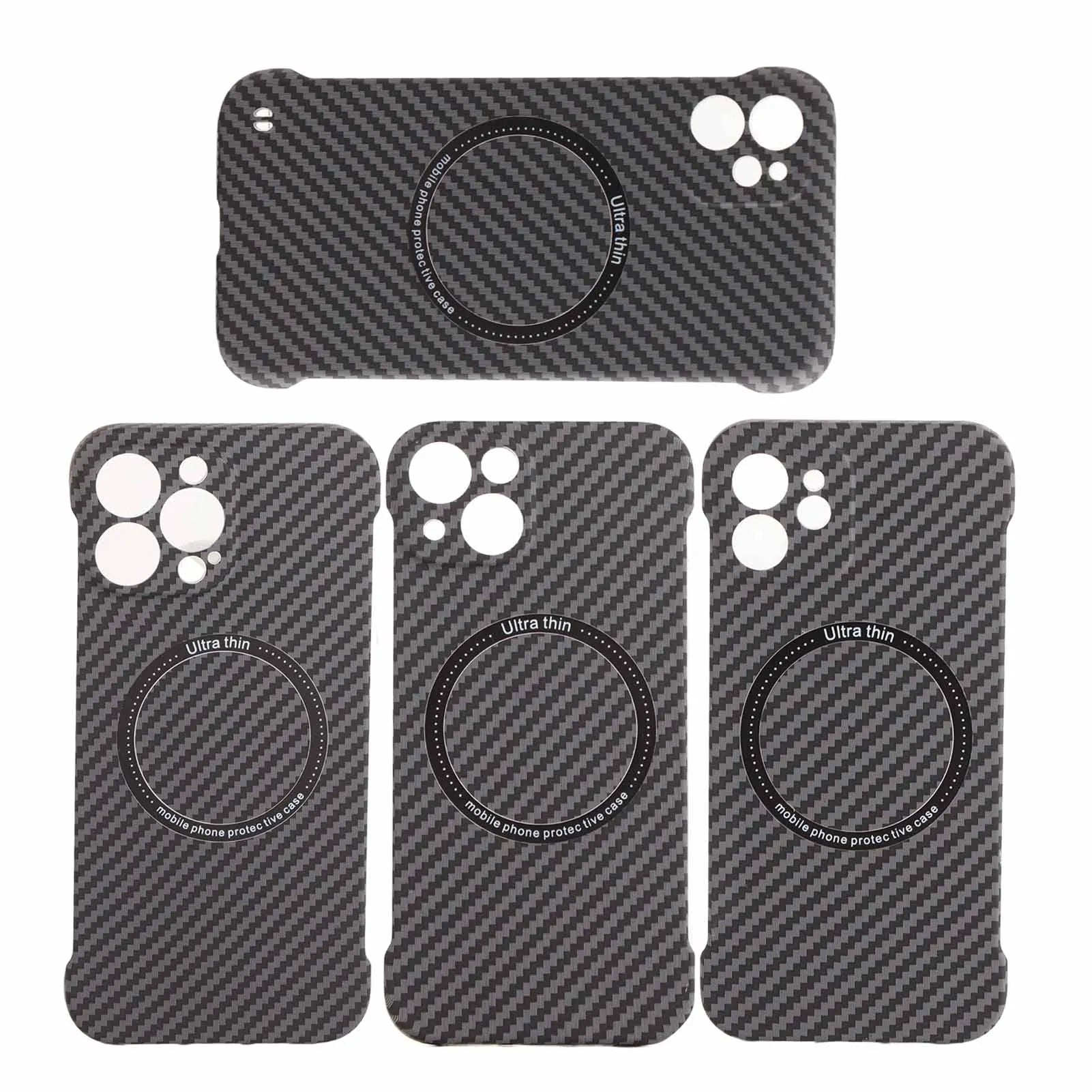 Funda de teléfono sin marco, funda protectora de teléfono portátil ultraligera con carga inalámbrica magnética, funda protectora para teléfono