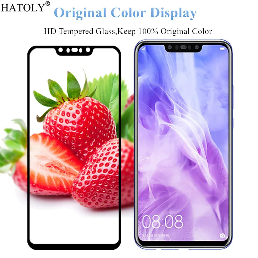 2 uds para OPPO A91 vidrio templado para OPPO A91 película pegamento cubierta 9H HD Protector duro de pantalla vidrio Protector para OPPO A91