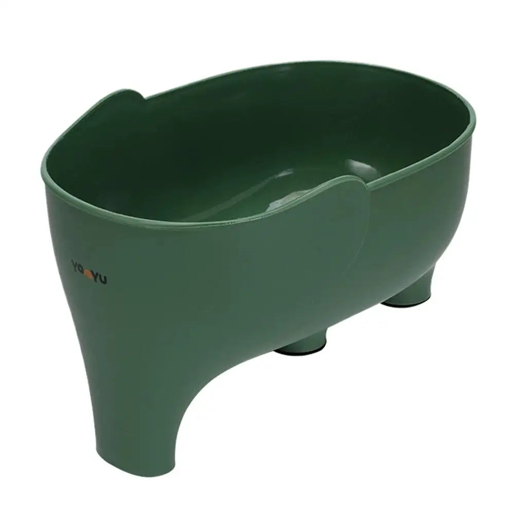 Cesta de drenaje para cocina con forma de elefante, material PP, 10*14*22cm, colador multifuncional para fregadero, lavador de frutas y verduras, cesta de almacenamiento