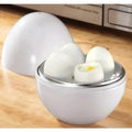 Capacidad 4 huevos olla para microondas fácil y rápida herramientas de cocina duras o suaves de 5 minutos