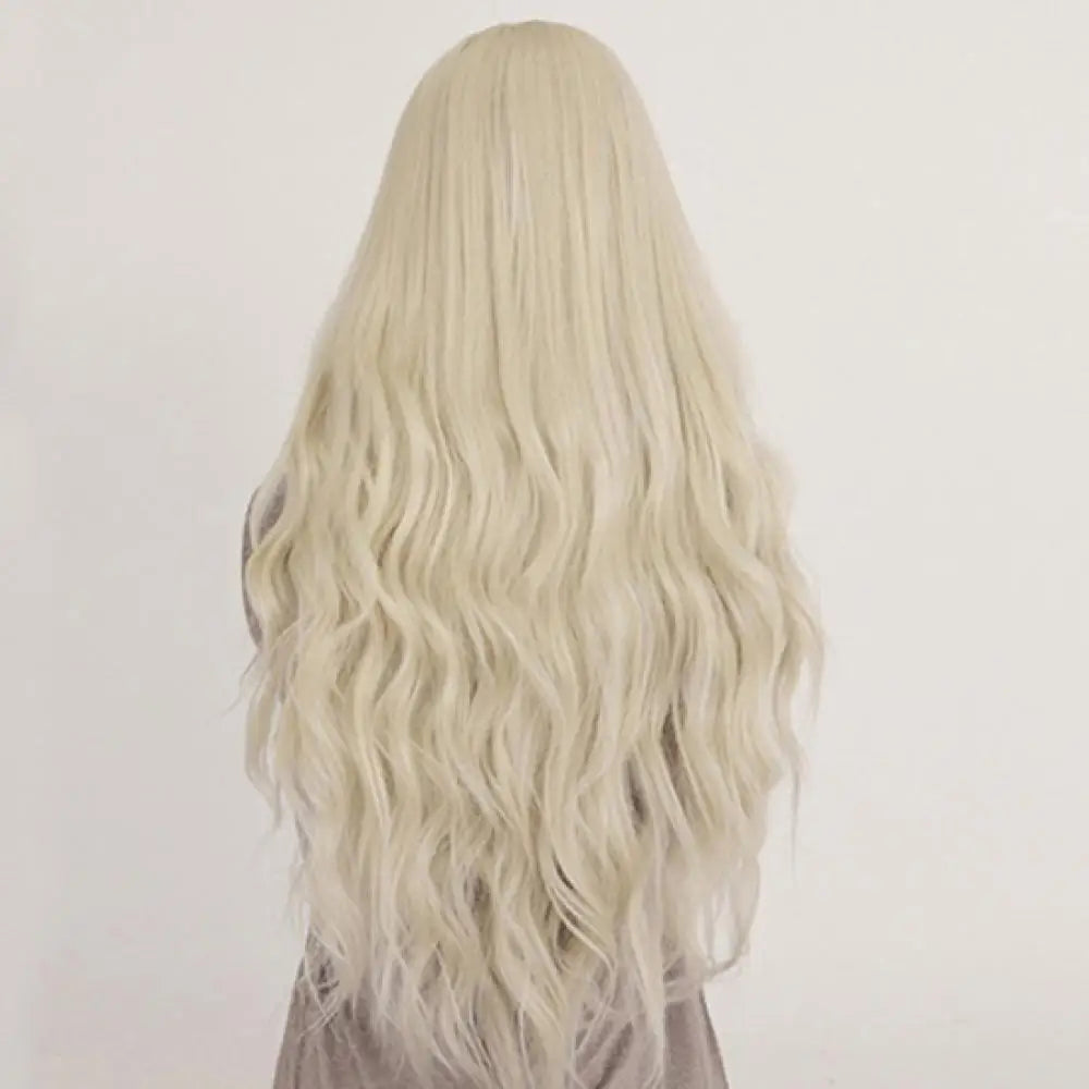 Peluca Frontal de encaje HD de 65cm para mujer, peluca completa rizada ondulada rubia larga, estilo de pelo de princesa para fiesta de Cosplay, encaje completo de miel transparente