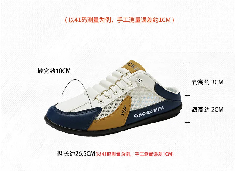 Zapatos de Hombre Estilo Verano 2026, Diseño Cerrado y Deslizante con Malla Transpirable, Mocasines Modernos y Transpirables