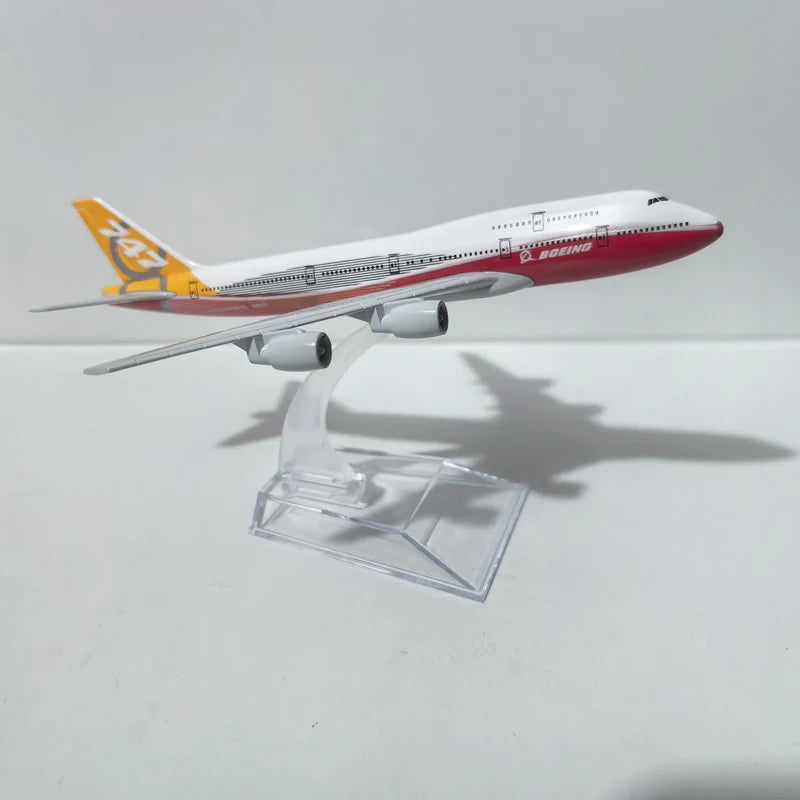 JASON TUTU modelo Original Boeing 747 avión Diecast Metal 1/400 escala miniatura avión modelo aviones regalo