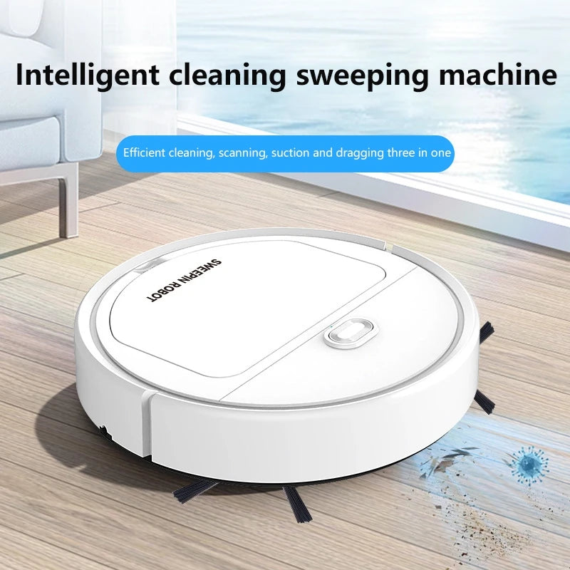 Nuevo Robot Aspirador Inteligente 3 en 1 2026, 4000 Pa de Succión Potente para Dormitorio, Sala de Estar, Pisos Duros, Pelo de Mascotas y Alfombras