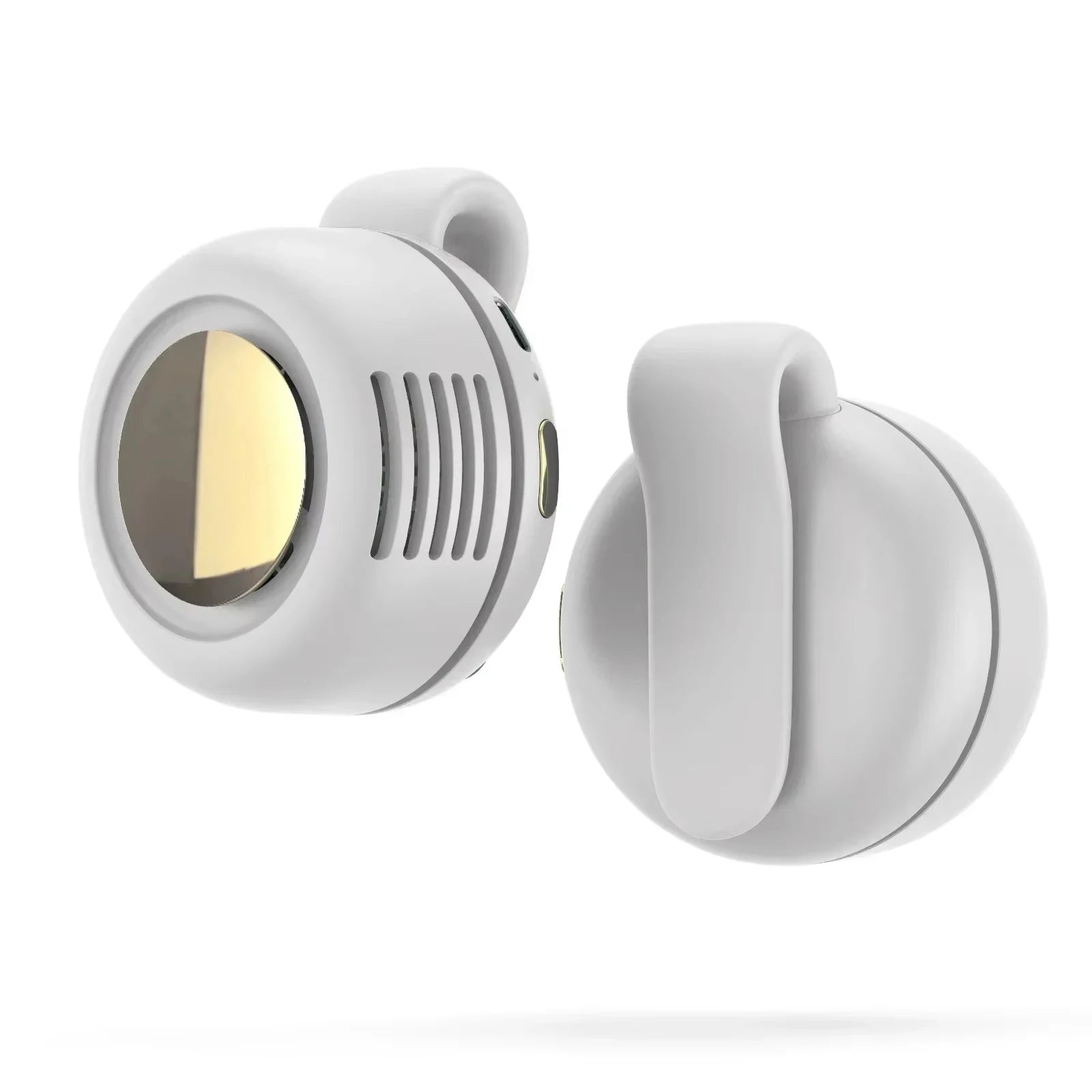 Ventilador Whirlwind sin hojas con diseño de botón portátil, miniventilador portátil silencioso con carga USB para viajes en casa y al aire libre