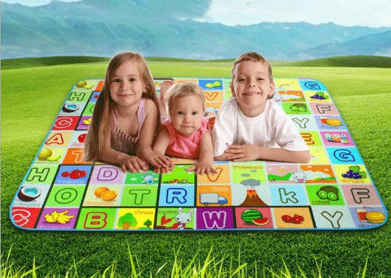 Alfombras para gatear para niños, alfombra de juego para bebés, alfombra de gimnasio para actividades EPE, alfombra de juego para bebés, alfombra para niños, suelo, juguetes de espuma Eva para recién nacidos, 120x90cm
