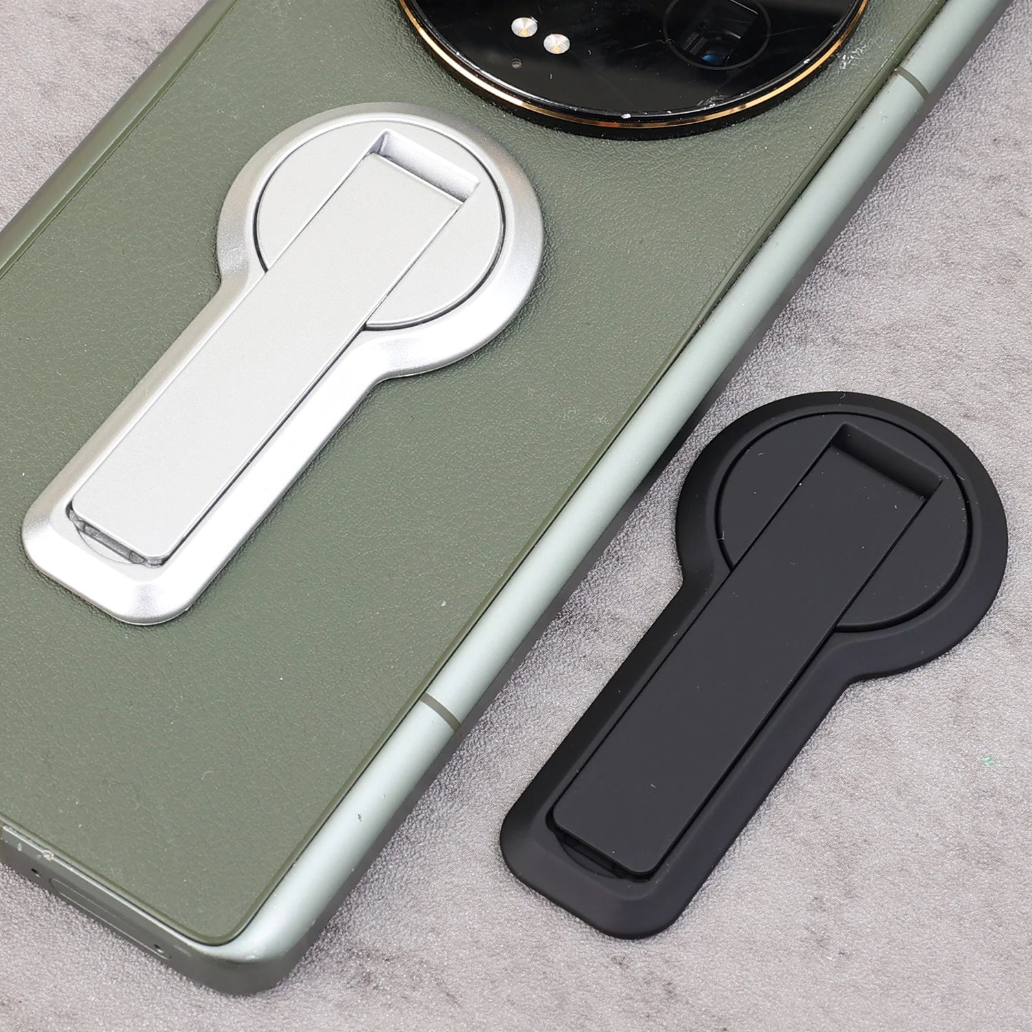 Soporte autoadhesivo portátil para teléfono móvil, soporte plegable ultrafino para teléfono de escritorio, soporte para IPhone, Samsung, Xiaomi