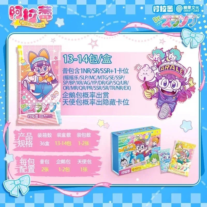 Tarjetas Arale originales Akira Toriyama, figuras de autorretrato, tarjeta rara SE SP BP, periferia de animé, tarjeta coleccionable, juguete para regalo