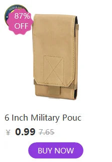 Bolsa para Talkie 1000D para caza al aire libre, bolsa táctica deportiva Molle de nailon para Radio, soporte para Walkie Talkie, bolsillo para revista Mag