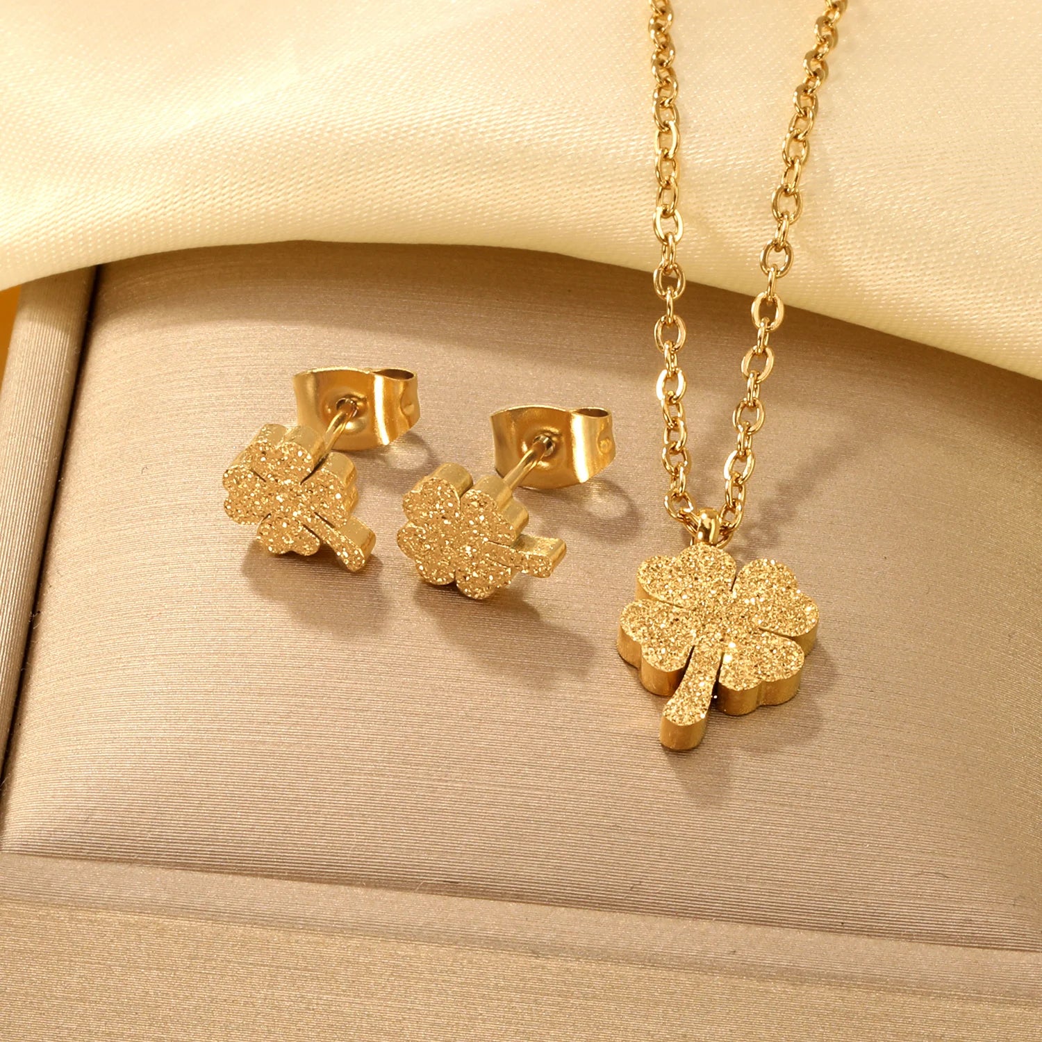 ASONSTEEL-collar con colgante de circonia y flor de corazón brillante para mujer, conjuntos de joyería de acero inoxidable, regalos delicados para uso diario