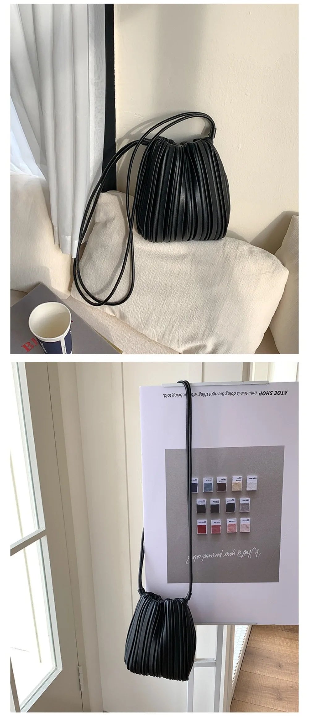 Nuevo bolso cruzado de cuero PU, bolso de hombro con bolsillo interior de uso versátil, Mini monedero elegante para mujeres y niñas