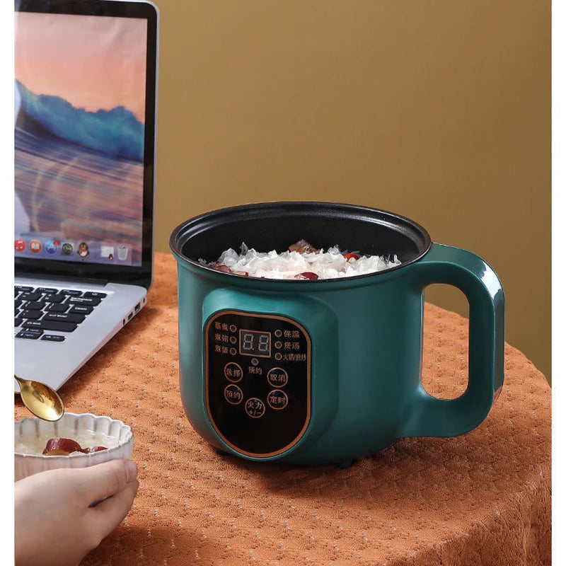 Olla caliente eléctrica, multicocina, estofado, huevos, sopa, fideos, vaporizador, ollas arroceras, olla de cocina, enchufe europeo