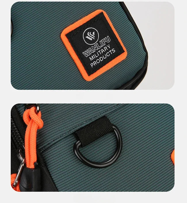 Riñoneras informales con estilo para hombre, bolso de pecho para hombre, bolso de pecho a la moda, bolso de hombro tipo bandolera de tela Oxford ligero
