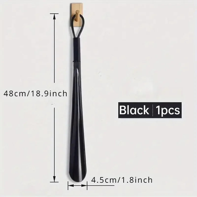 Cuernos de zapatos de plástico flexible Extra largos para mujeres embarazadas, no requiere flexión, cucharas de zapatos duraderas, uso de asistentes de zapatos, 1pc