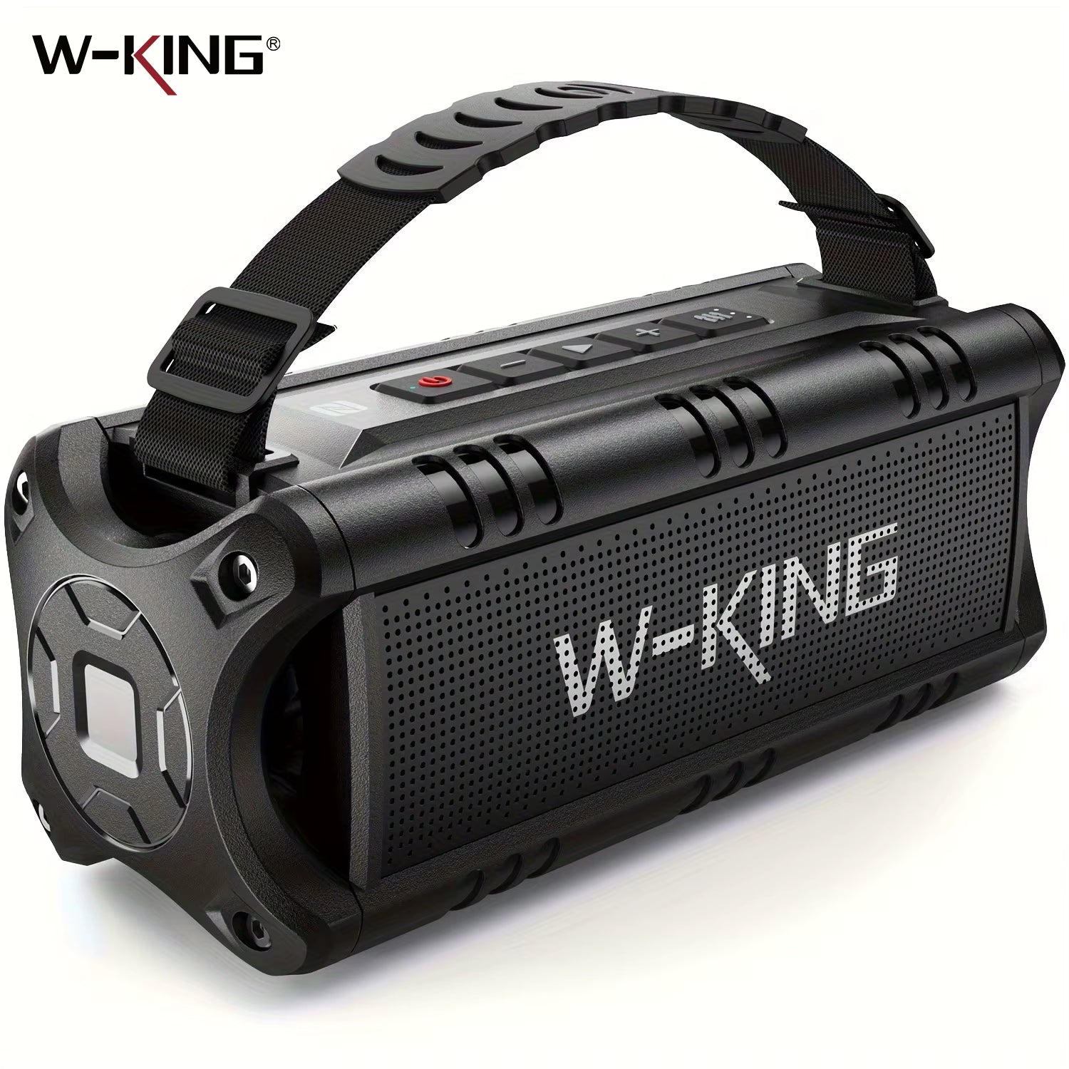 Altavoz Bluetooth W-KING D8mini-1, Altavoces Inalámbricos Portátiles de 30 W, Altavoz Exterior Resistente al Agua IPX6, 24 Horas de Reproducción, EQ, AUX, Tarjeta TF