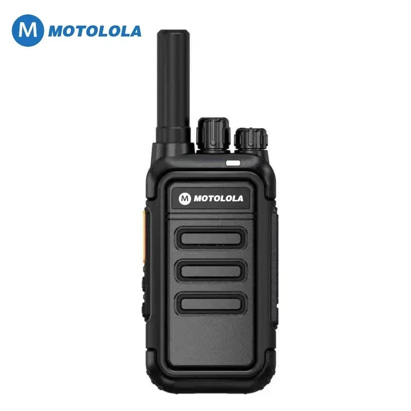 Motolola 2 uds Mini Walkie Talkie Radio bidireccional portátil conjunto de transceptor UHF walkie-talkies Radio Walkie Talkie COD de largo alcance