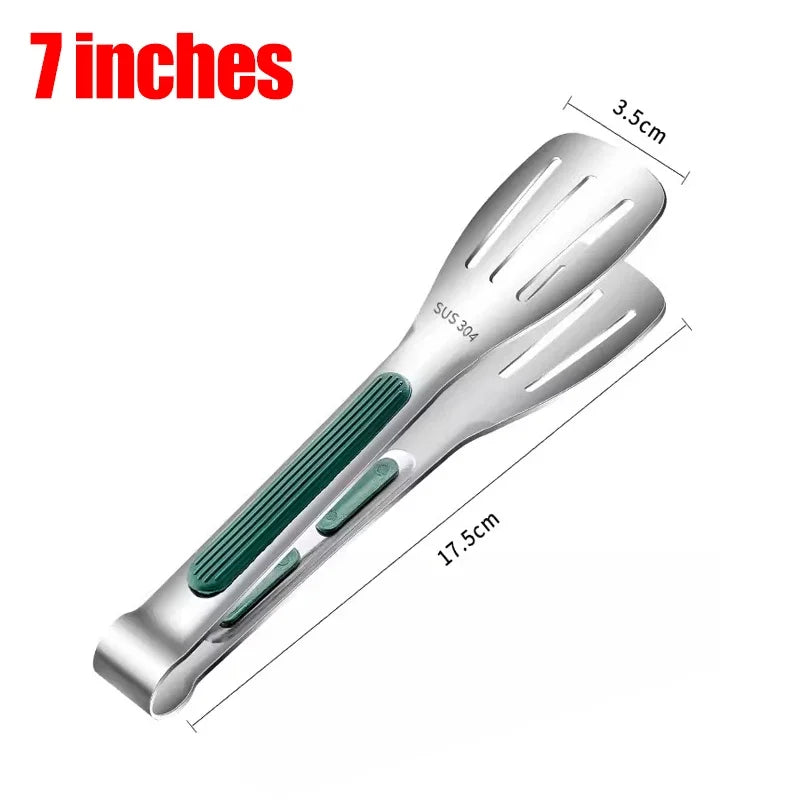 Nuevas Pinzas de Acero Inoxidable para Alimentos, Pinzas para Carne, Ensaladas, Pan, Pinzas para Barbacoa, Pinzas Antideslizantes para Buffet, Utensilios de Cocina, Accesorios de Cocina