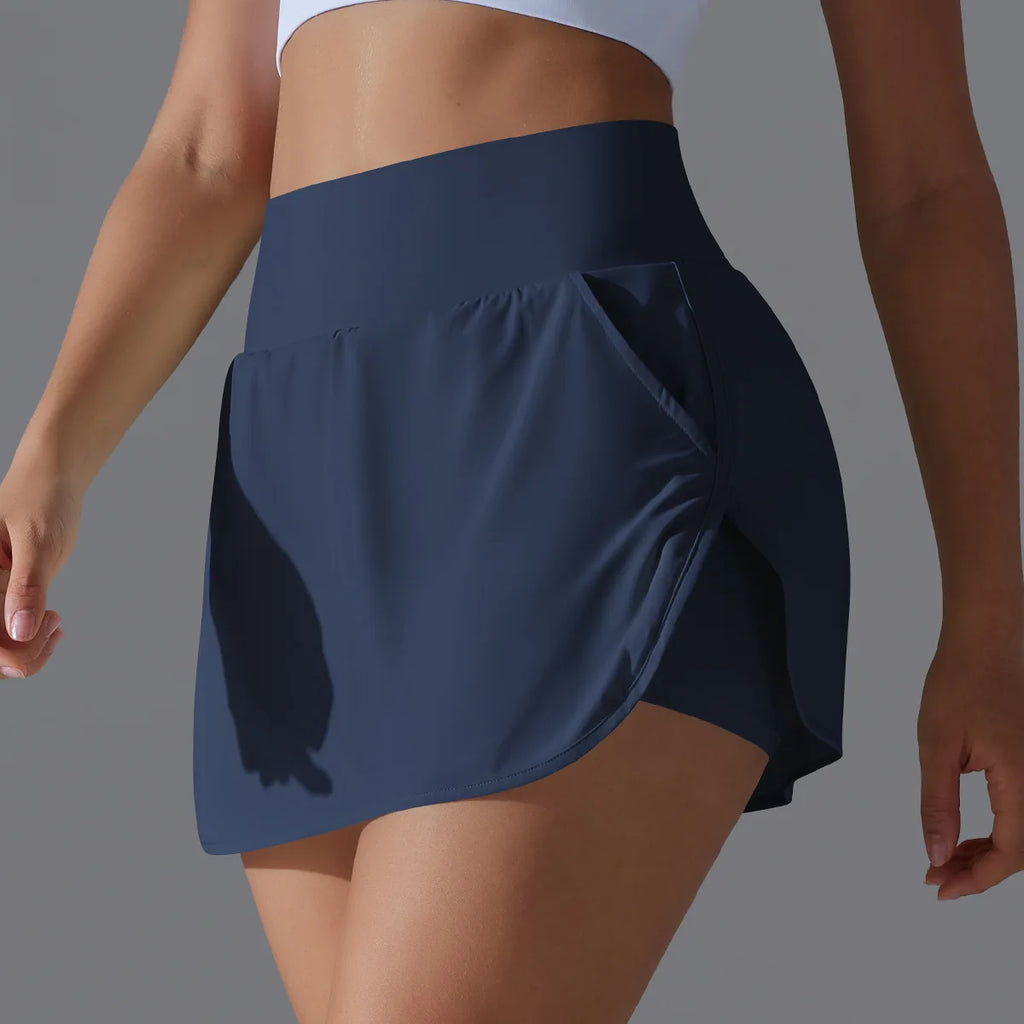Falda de tenis para mujer con bolsillos, pantalones cortos, faldas atléticas para Yoga, faldas deportivas transpirables para bádminton y Golf, faldas deportivas para entrenamiento
