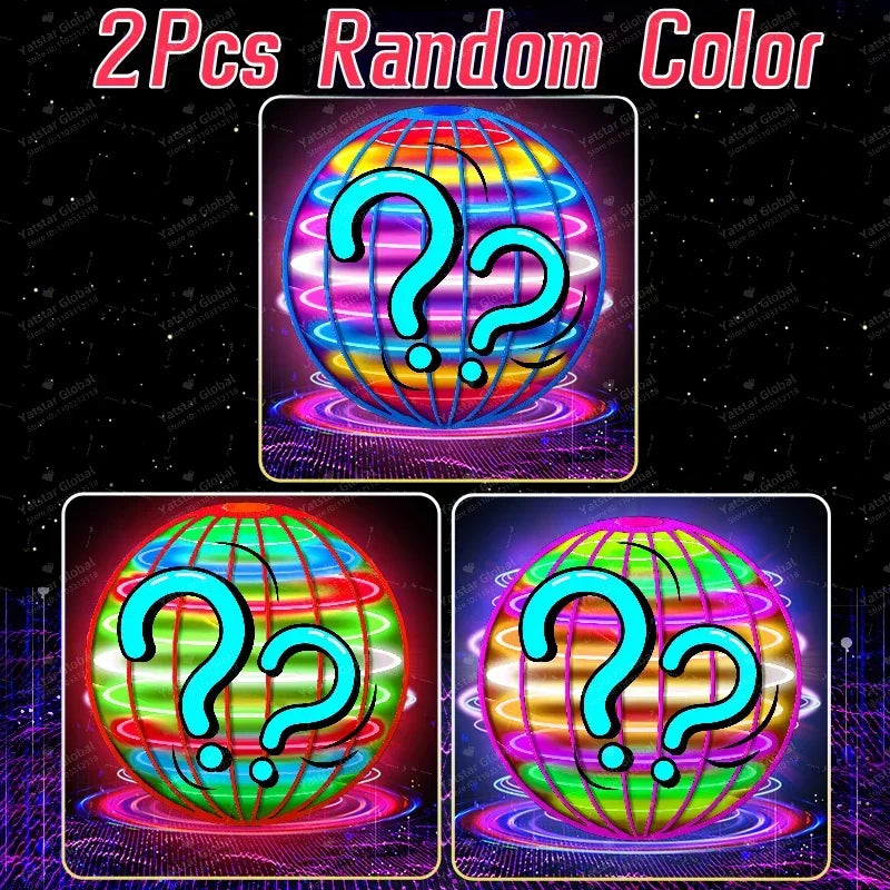 Bola voladora Boomerang Flyorb mágica con luces LED Drone Ball Fly Nova Orb Flying Spinner Fidget juguetes niños regalos de navidad