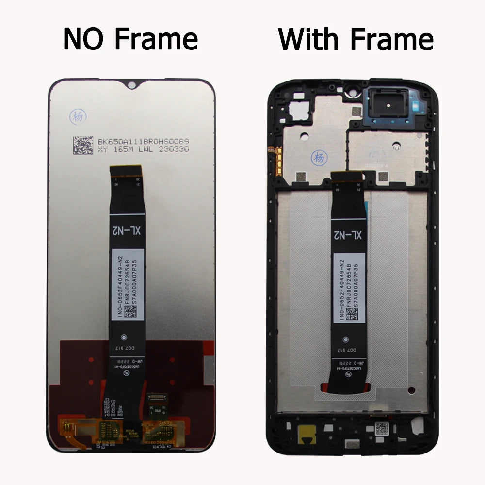 Pantalla LCD de 6,52 pulgadas para Xiaomi Redmi A2, montaje de digitalizador con pantalla táctil, piezas de repuesto para Xiaomi Redmi A2 + LCD con marco