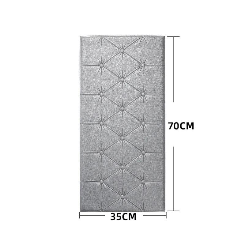 Papel Tapiz Autoadhesivo 3D, Almohadilla de Pared Anticolisión, para Dormitorio Infantil, Sala de Estar, Almohadilla de Espuma Suave, Decoración del Hogar