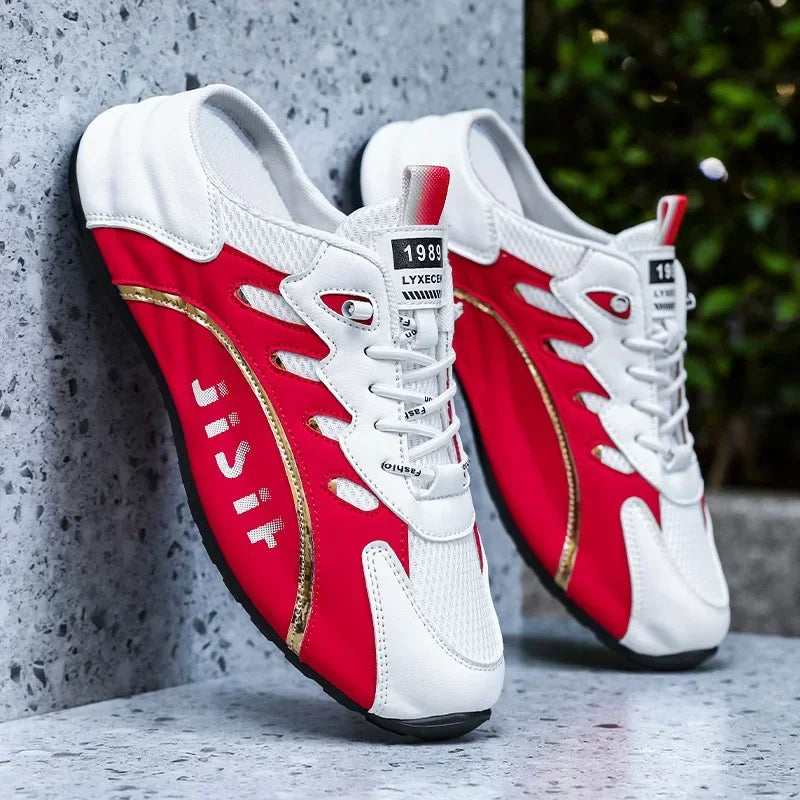 Zapatos informales ligeros y transpirables para hombre, medias zapatillas antideslizantes, zapatos perezosos, zapatillas cómodas para caminar, verano