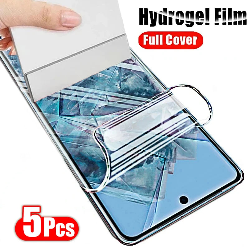 5 uds película de hidrogel para Google Pixel 10 9 Pro XL 9A 8 7 Pro 8A Protector de pantalla para Google Pixel 7A 6A 6 Pro 5 4A 4 XL contraportada