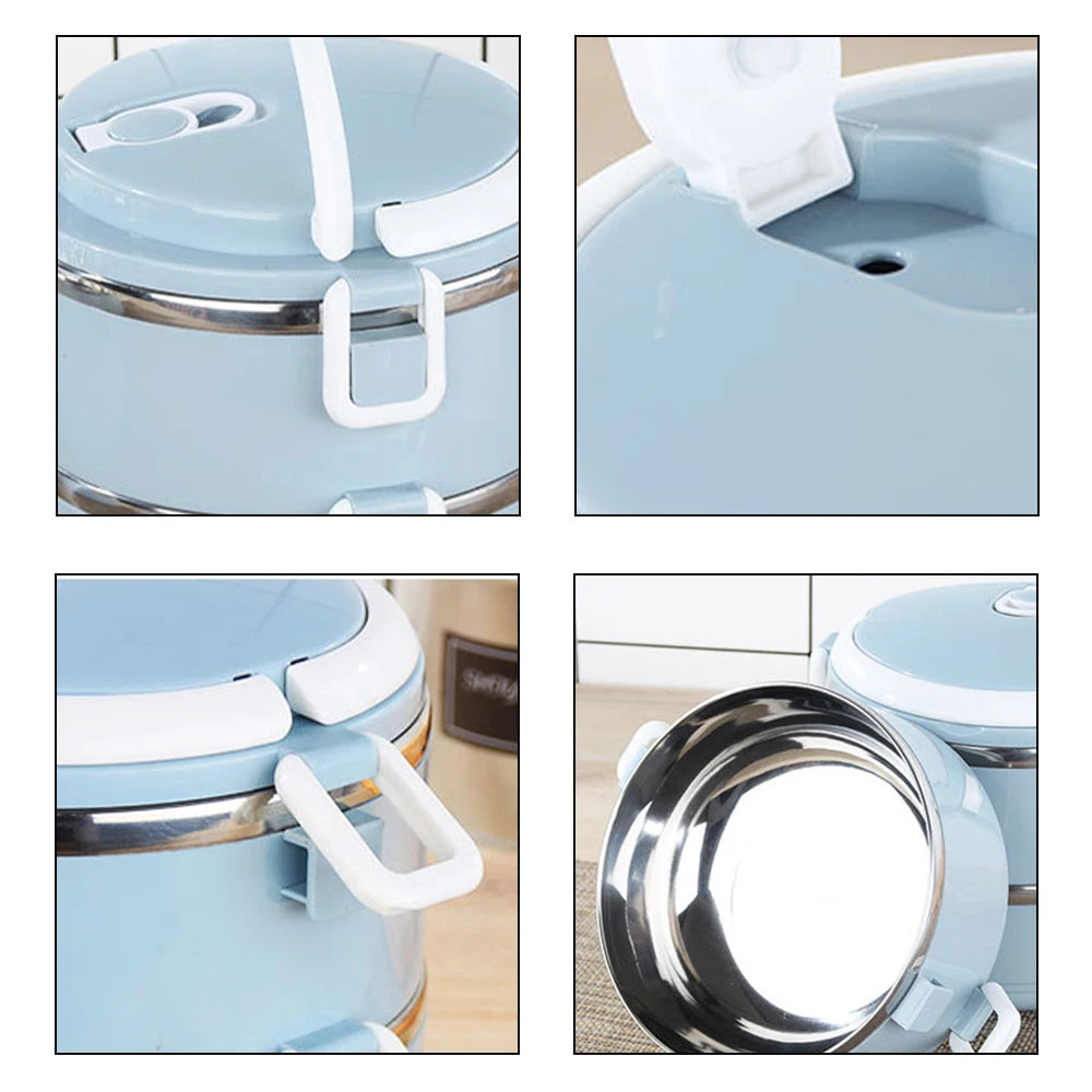 Taza de vacío de acero inoxidable, fiambrera para sopa, almacenamiento, calentador apilable, tarro térmico para alimentos, termo aislado para sopa, contenedores, refrigerador