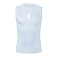Ropa interior reflectante de capa base de bicicleta transpirable, camisa deportiva de bicicleta blanca, chaleco deportivo, camiseta interior para hombre, elas de secado rápido