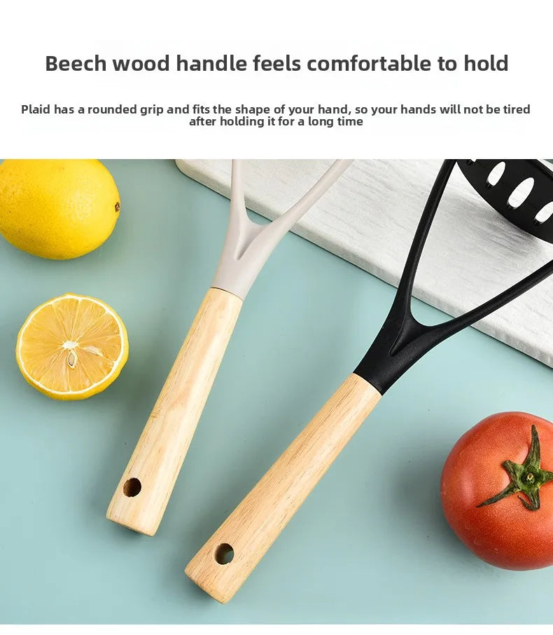 Herramientas de cocina transfronterizas, prensador de patatas de silicona, prensador de ajo, prensador de patatas resistente a altas temperaturas